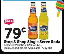 Stop&Shop Stop & Shop Single Serve Soda offer