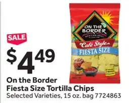 Stop&Shop On the Border Fiesta Size Tortilla Chips offer