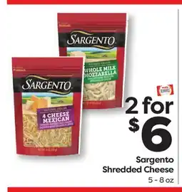 Weis Markets Sargento Shredded Cheese offer