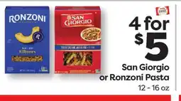 Weis Markets San Giorgio or Ronzoni Pasta offer