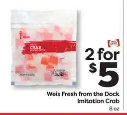 Weis Markets Weis Fresh from the Dock Imitation Crab offer