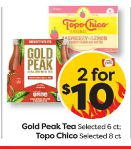 Weis Markets Gold Peak Tea Selected 6 ct Topo Chico Selected 8 ct offer