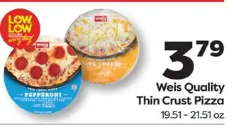 Weis Markets Weis Quality Thin Crust Pizza offer