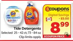 Weis Markets Tide Detergents offer