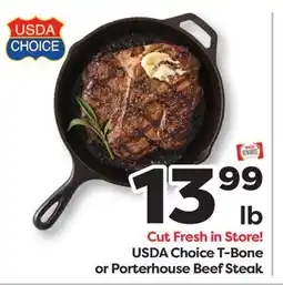 Weis Markets USDA Choice T-Bone or Porterhouse Beef Steak offer