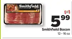 Weis Markets Smithfield Bacon offer