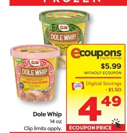 Weis Markets Dole Whip offer