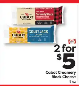 Weis Markets Cabot Creamery Block Cheese offer