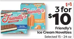 Weis Markets Friendly's Ice Cream Novelties offer