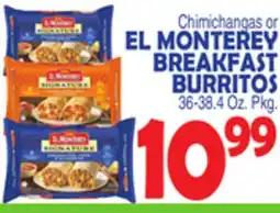 Bravo Supermarkets EL MONTEREY BREAKFAST BURRITOS offer