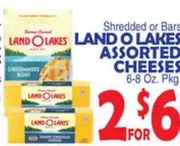 Bravo Supermarkets LAND O LAKES ASSORTED CHEESES offer