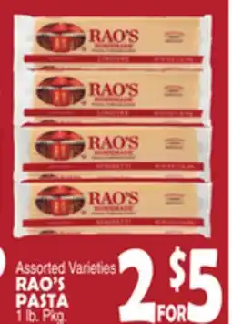 Bravo Supermarkets RAO'S PASTA offer