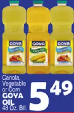 Bravo Supermarkets GOYA OIL 48 Oz. Btl offer