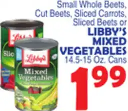 Bravo Supermarkets LIBBY'S MIXED VEGETABLES offer