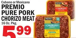 Bravo Supermarkets PREMIO PURE PORK CHORIZO MEAT offer