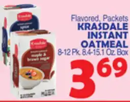 Bravo Supermarkets KRASDALE INSTANT OATMEAL offer