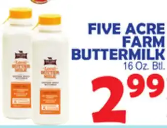 Bravo Supermarkets FIVE ACRE FARM BUTTERMILK offer