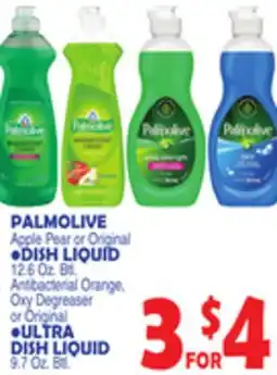 Bravo Supermarkets PALMOLIVE, DISH LIQUID 12.6 Oz. Btl., ULTRA DISH LIQUID 9.7 Oz. Btl offer
