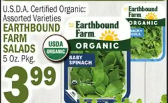 Bravo Supermarkets EARTHBOUND FARM SALADS offer
