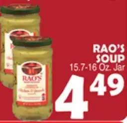 Bravo Supermarkets RAO'S SOUP offer