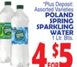 Bravo Supermarkets POLAND SPRING SPARKLING WATER offer