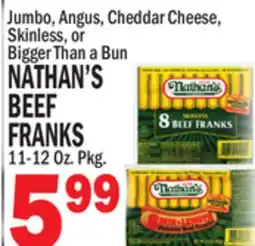 Bravo Supermarkets NATHAN'S BEEF FRANKS offer