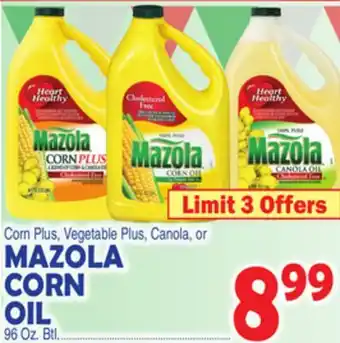 Bravo Supermarkets MAZOLA CORN OIL offer