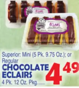 Bravo Supermarkets CHOCOLATE ECLAIRS offer