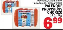 Bravo Supermarkets PALENQUE PROVISIONS CHORIZO offer