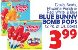 Bravo Supermarkets BLUE BUNNY BOMB POPS offer