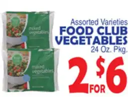 Bravo Supermarkets FOOD CLUB VEGETABLES 24 Oz. Pkg offer