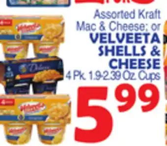Bravo Supermarkets VELVEETA SHELLS & CHEESE offer
