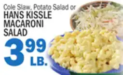 Bravo Supermarkets HANS KISSLE MACARONI SALAD offer