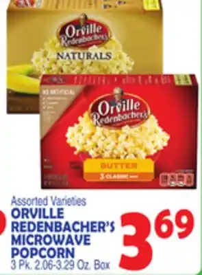 Bravo Supermarkets ORVILLE REDENBACHER'S MICROWAVE POPCORN offer