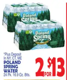 Bravo Supermarkets POLAND SPRING WATER offer