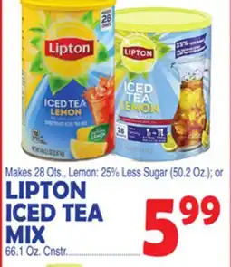 Bravo Supermarkets LIPTON ICED TEA MIX offer