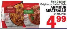 Bravo Supermarkets ARMOUR MEATBALLS offer