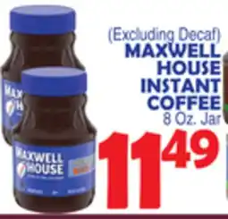 Bravo Supermarkets MAXWELL HOUSE INSTANT COFFEE offer