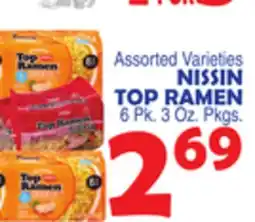 Bravo Supermarkets NISSIN TOP RAMEN offer