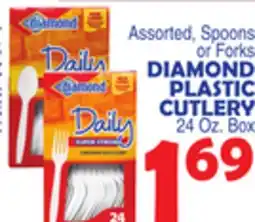 Bravo Supermarkets DIAMOND PLASTIC CUTLERY offer