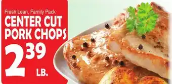 Bravo Supermarkets CENTER CUT PORK CHOPS offer