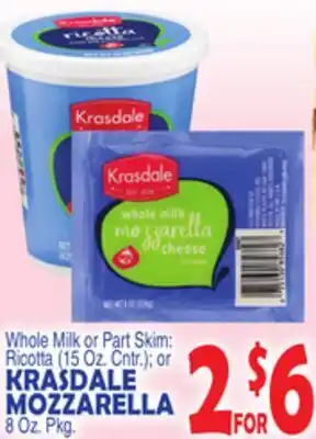 Bravo Supermarkets KRASDALE MOZZARELLA offer