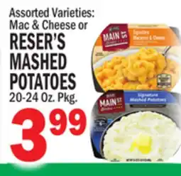 Bravo Supermarkets RESER'S MASHED POTATOES offer
