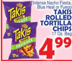 Bravo Supermarkets TAKIS ROLLED TORTILLA CHIPS offer