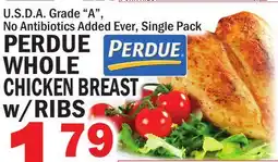 Bravo Supermarkets PERDUE WHOLE CHICKEN BREAST w/RIBS offer