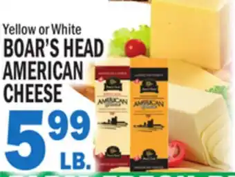 Bravo Supermarkets BOAR'S HEAD AMERICAN CHEESE offer