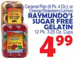 Bravo Supermarkets RAYMUNDO'S SUGAR FREE GELATIN 12 Pk. 3.25 Oz. Cups offer
