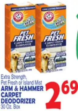 Bravo Supermarkets ARM & HAMMER CARPET DEODORIZER offer