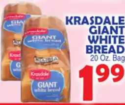 Bravo Supermarkets KRASDALE GIANT WHITE BREAD offer