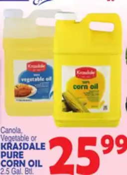 Bravo Supermarkets KRASDALE PURE CORN OIL offer
